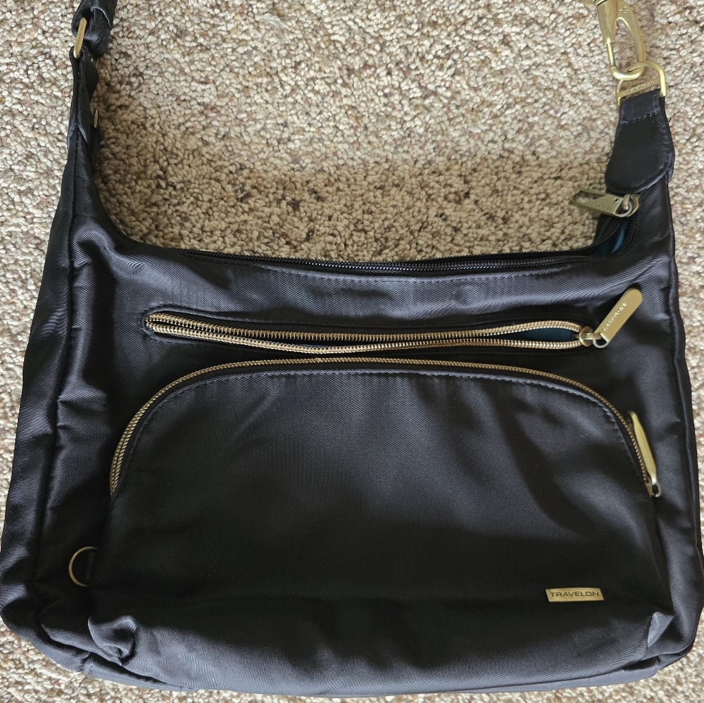 Travelon Black Shoulder Bag